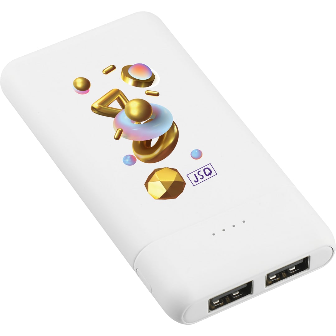 Tilt High Density 5000 mAh Power Bank - SM-2824 White