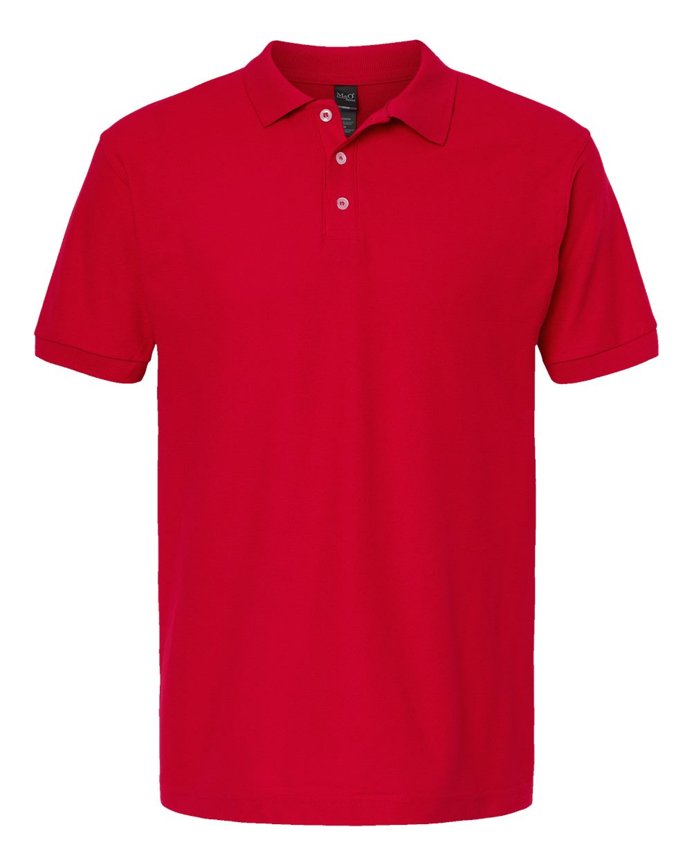 M&O Soft Touch Polo - 7006 - 7006M Bright Red