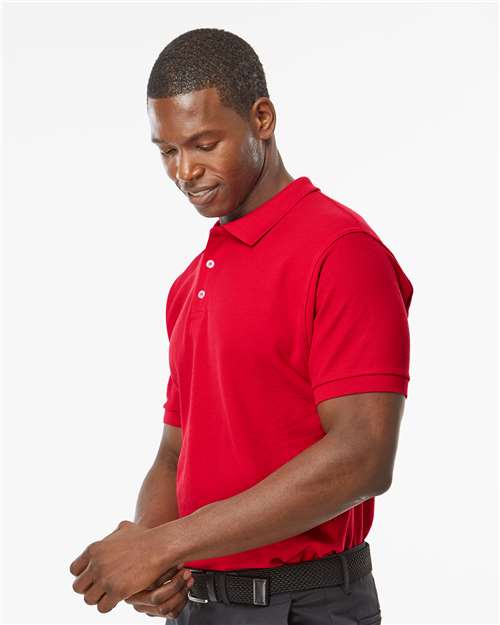 M&O Soft Touch Polo - 7006 - 7006M Bright Red