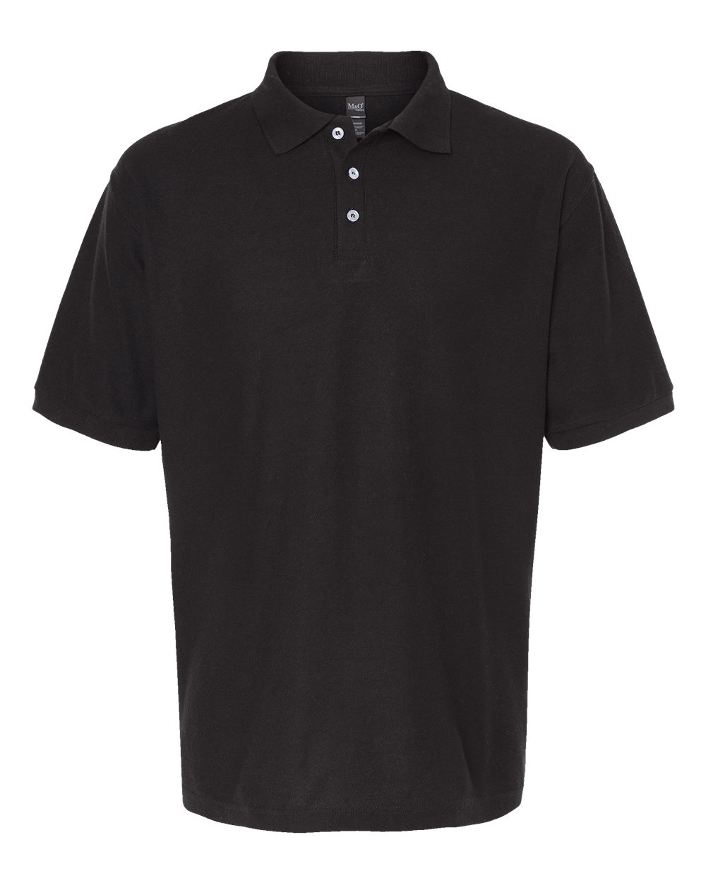 M&O Soft Touch Polo - 7006 - 7006M Fine Black