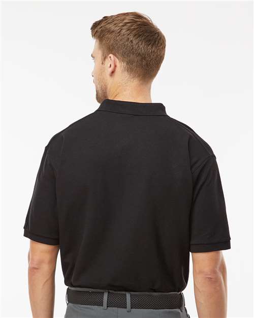 M&O Soft Touch Polo - 7006 - 7006M Fine Black