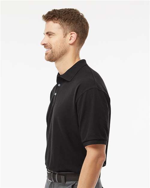 M&O Soft Touch Polo - 7006 - 7006M Fine Black