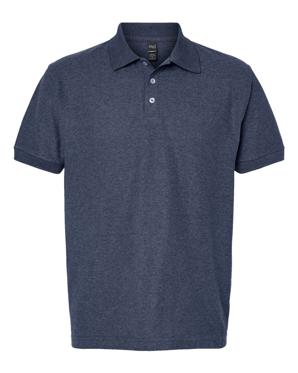 M&O Soft Touch Polo - 7006 - 7006M Heather Navy