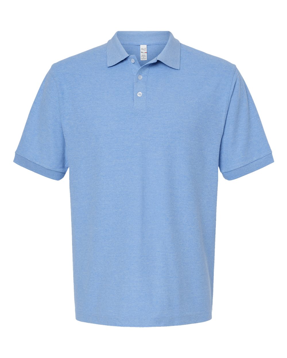 M&O Soft Touch Polo - 7006 - 7006M Light Blue Heather