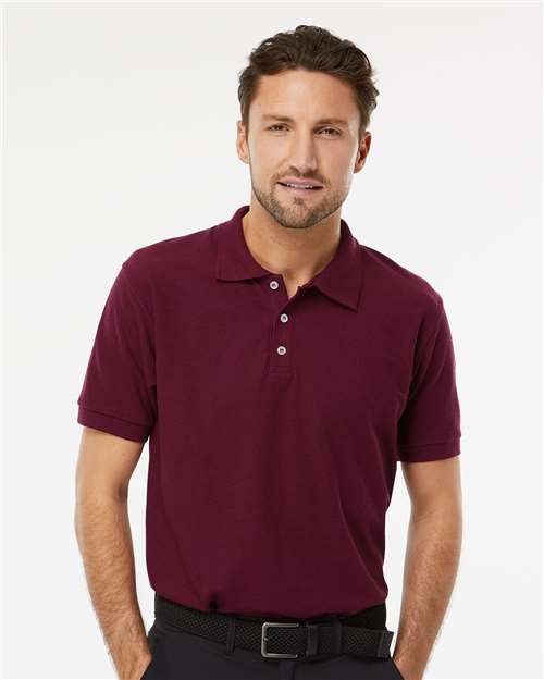 M&O Soft Touch Polo - 7006 - 7006M Maroon