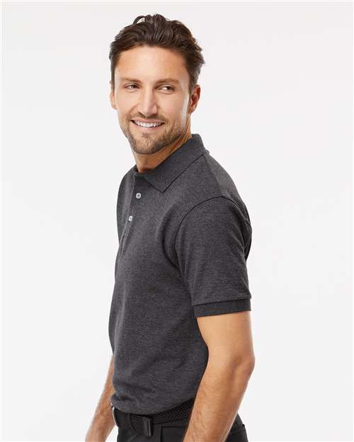 M&O Soft Touch Polo - 7006 - 7006M Dark Heather