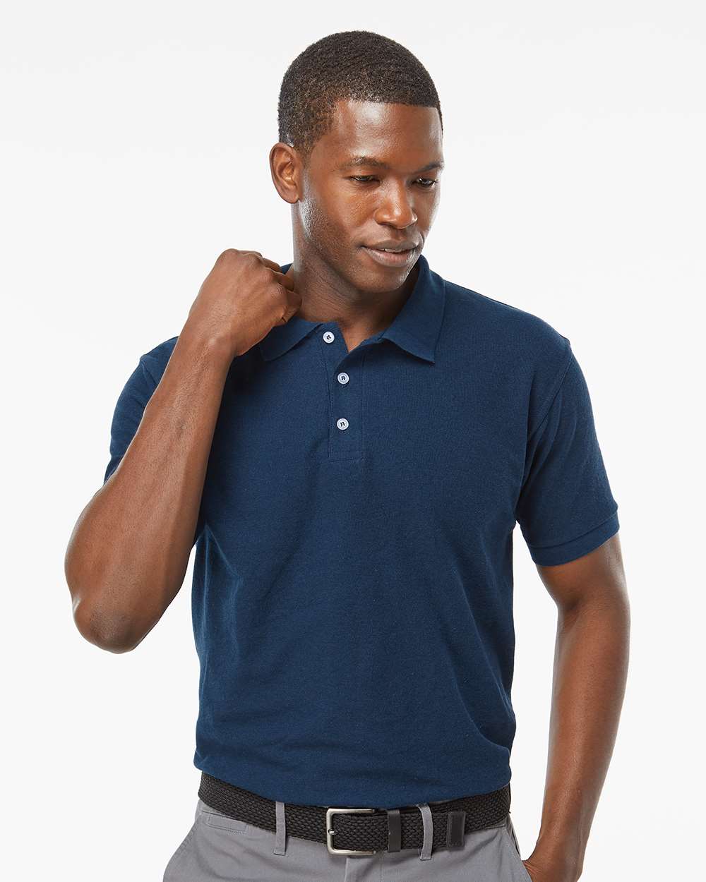 M&O Soft Touch Polo - 7006 - 7006M Bright Navy