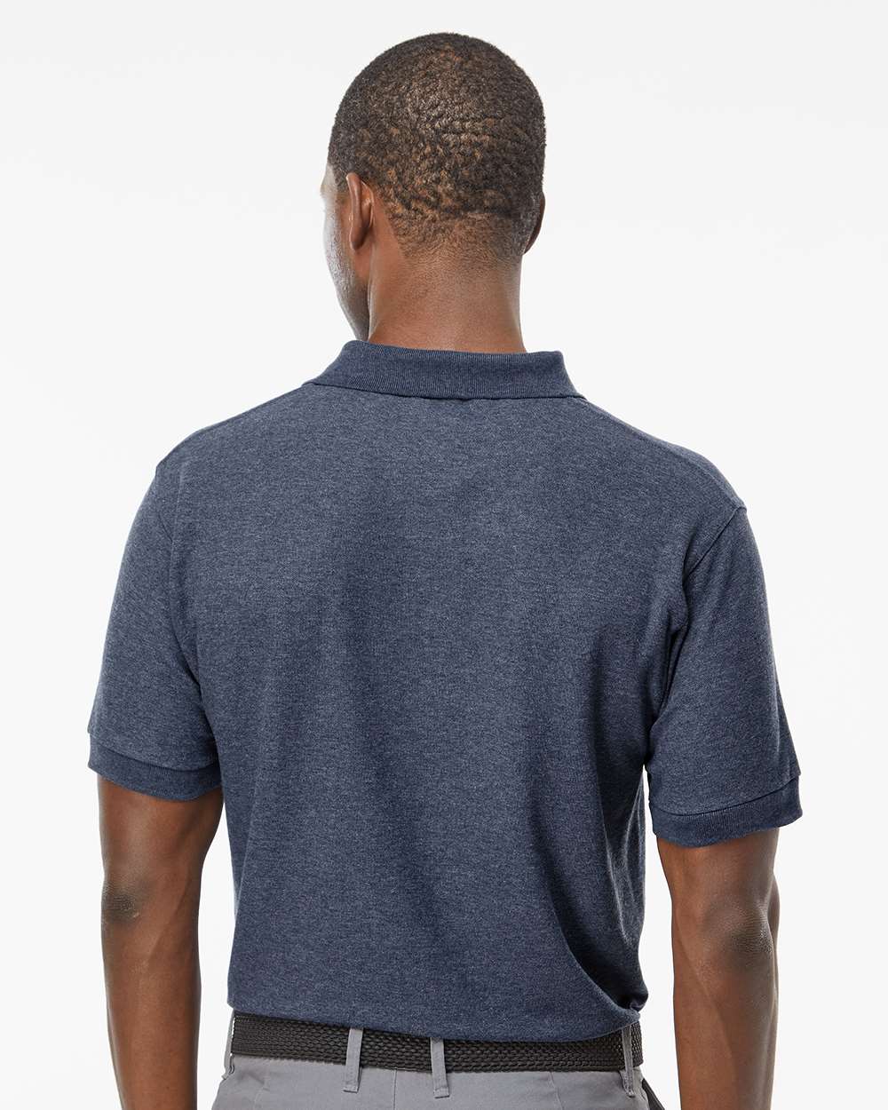 M&O Soft Touch Polo - 7006 - 7006M Heather Navy