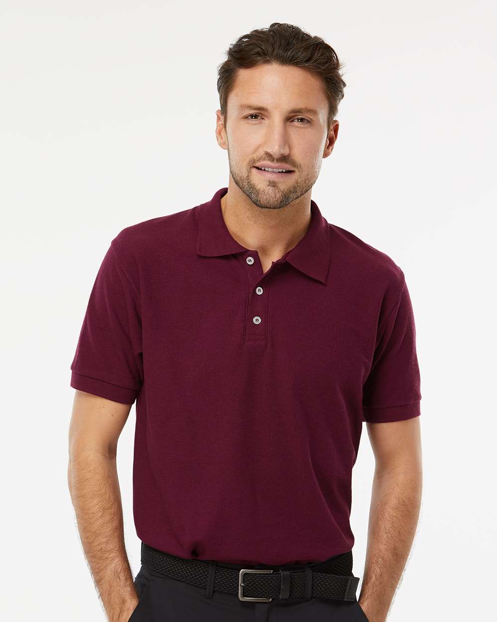 M&O Soft Touch Polo - 7006 - 7006M Maroon