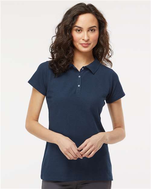 M&O Women's Soft Touch Polo - 7007 - 7007M Bright Navy