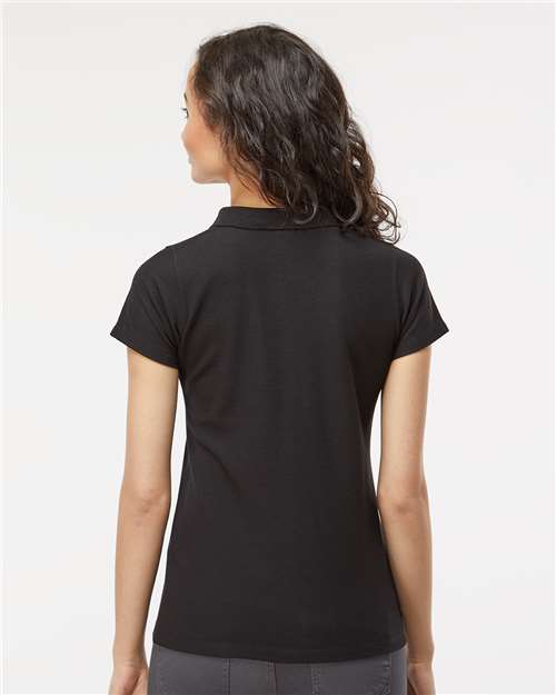 M&O Women's Soft Touch Polo - 7007 - 7007M Fine Black