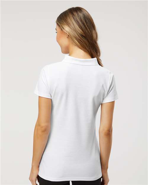 M&O Women's Soft Touch Polo - 7007 - 7007M Fine White