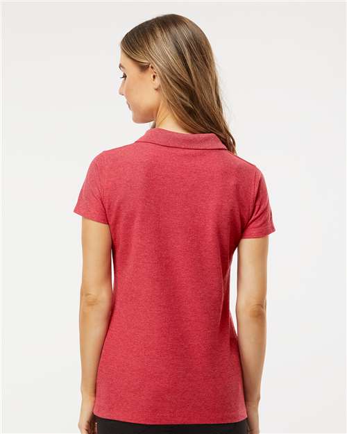 M&O Women's Soft Touch Polo - 7007 - 7007M Heather Red