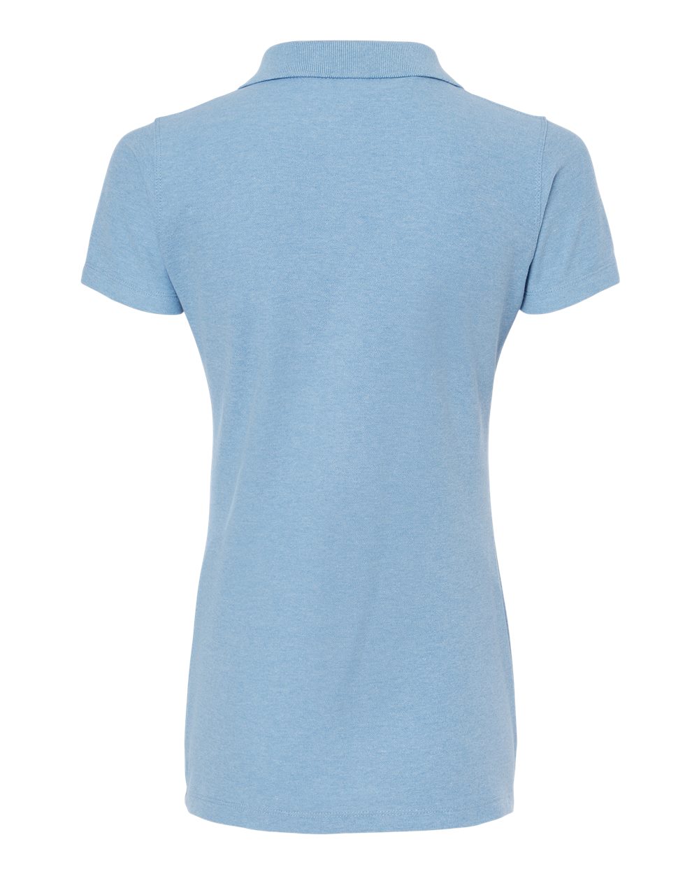 M&O Women's Soft Touch Polo - 7007 - 7007M Light Blue Heather