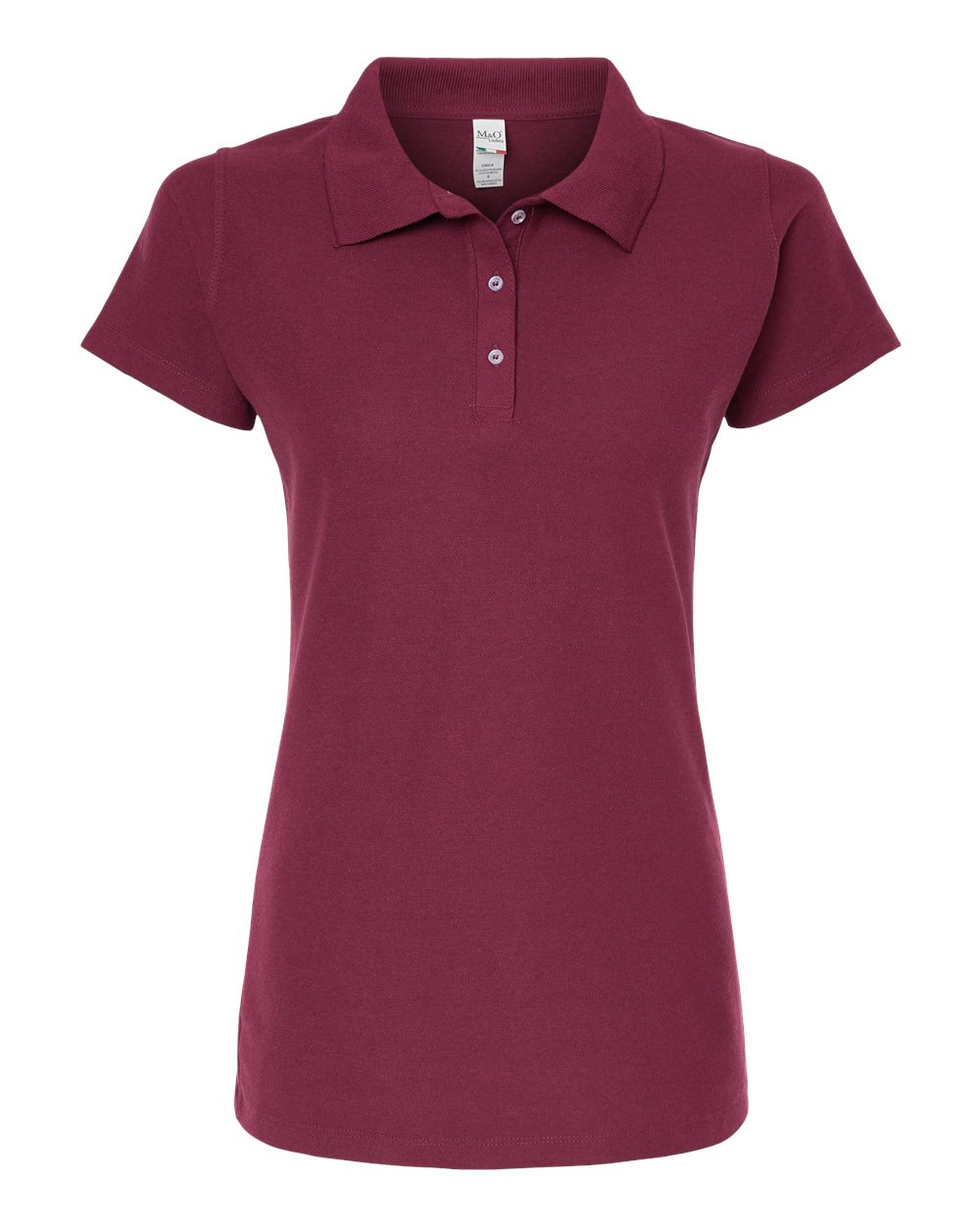 M&O Women's Soft Touch Polo - 7007 - 7007M Maroon
