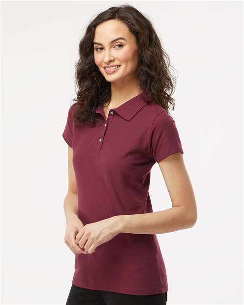 M&O Women's Soft Touch Polo - 7007 - 7007M Maroon