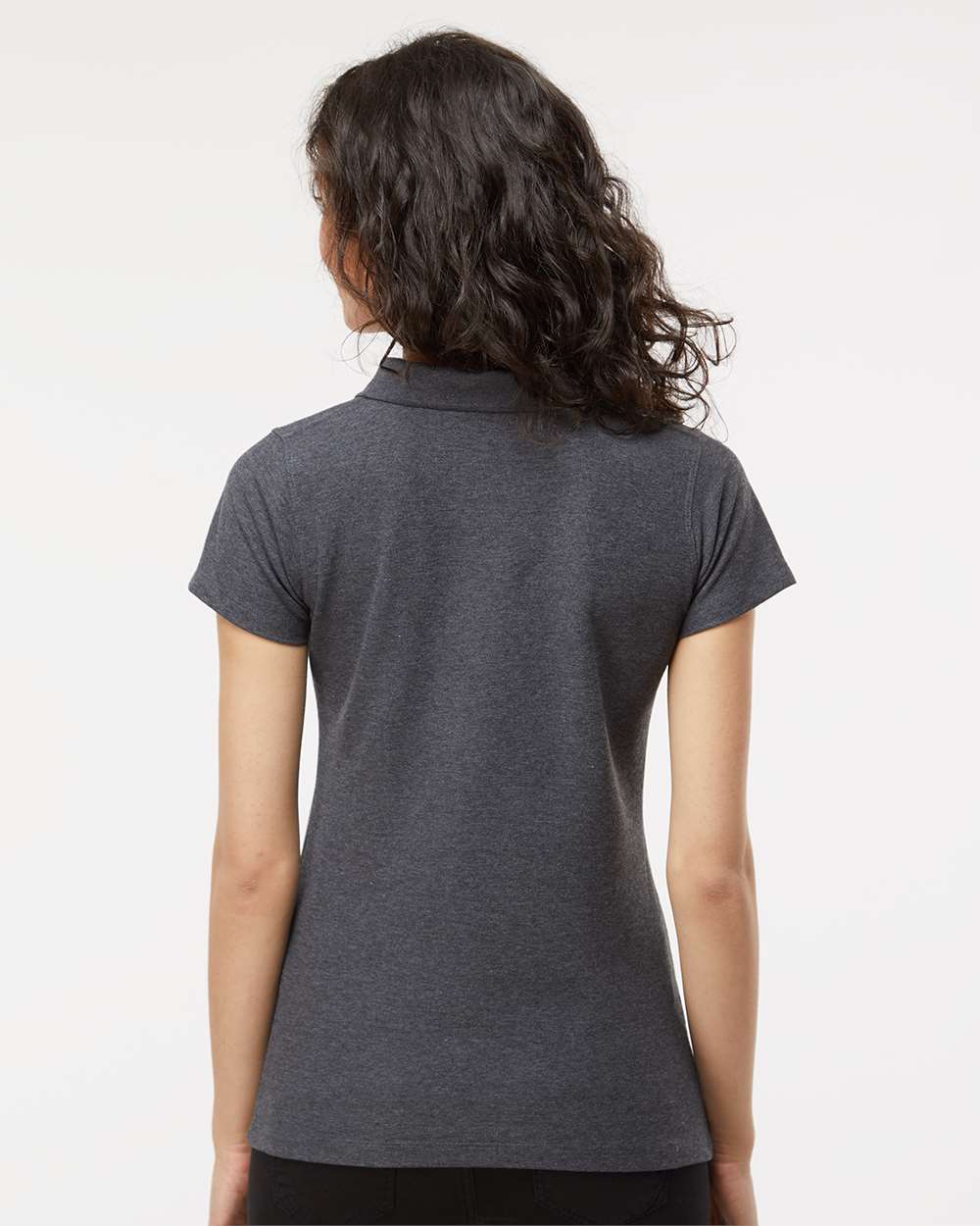 M&O Women's Soft Touch Polo - 7007 - 7007M Dark Heather