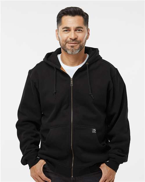 DRI DUCK Men's Crossfire Heavyweight Power Fleece Hooded Jacket with Thermal Lining - 7033 Black