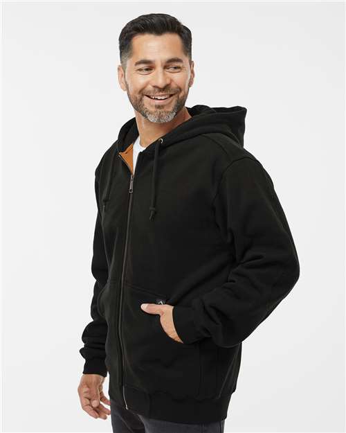 DRI DUCK Men's Crossfire Heavyweight Power Fleece Hooded Jacket with Thermal Lining - 7033 Black