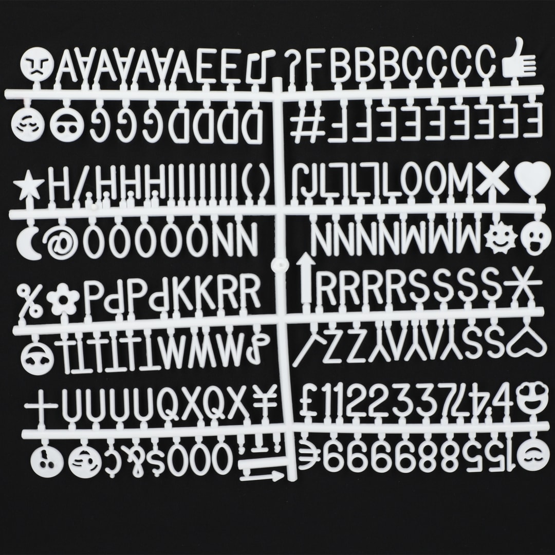 Felt Board with Letters - SM-3201 Black