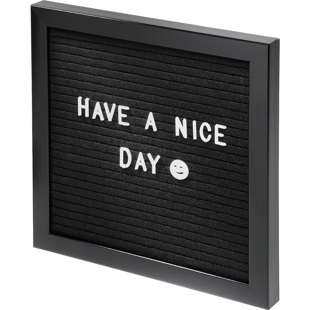 Felt Board with Letters - SM-3201 Black