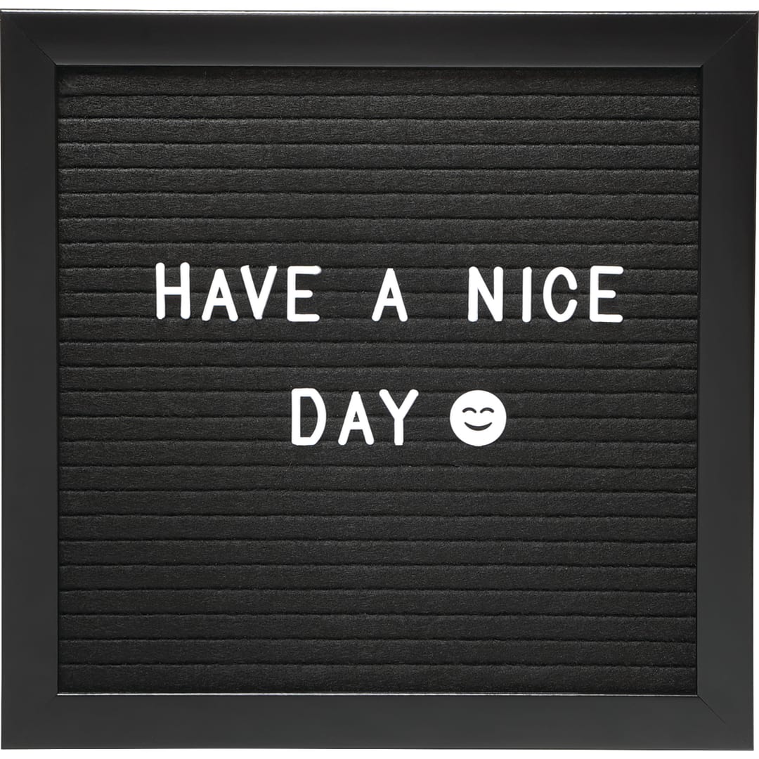 Felt Board with Letters - SM-3201 Black