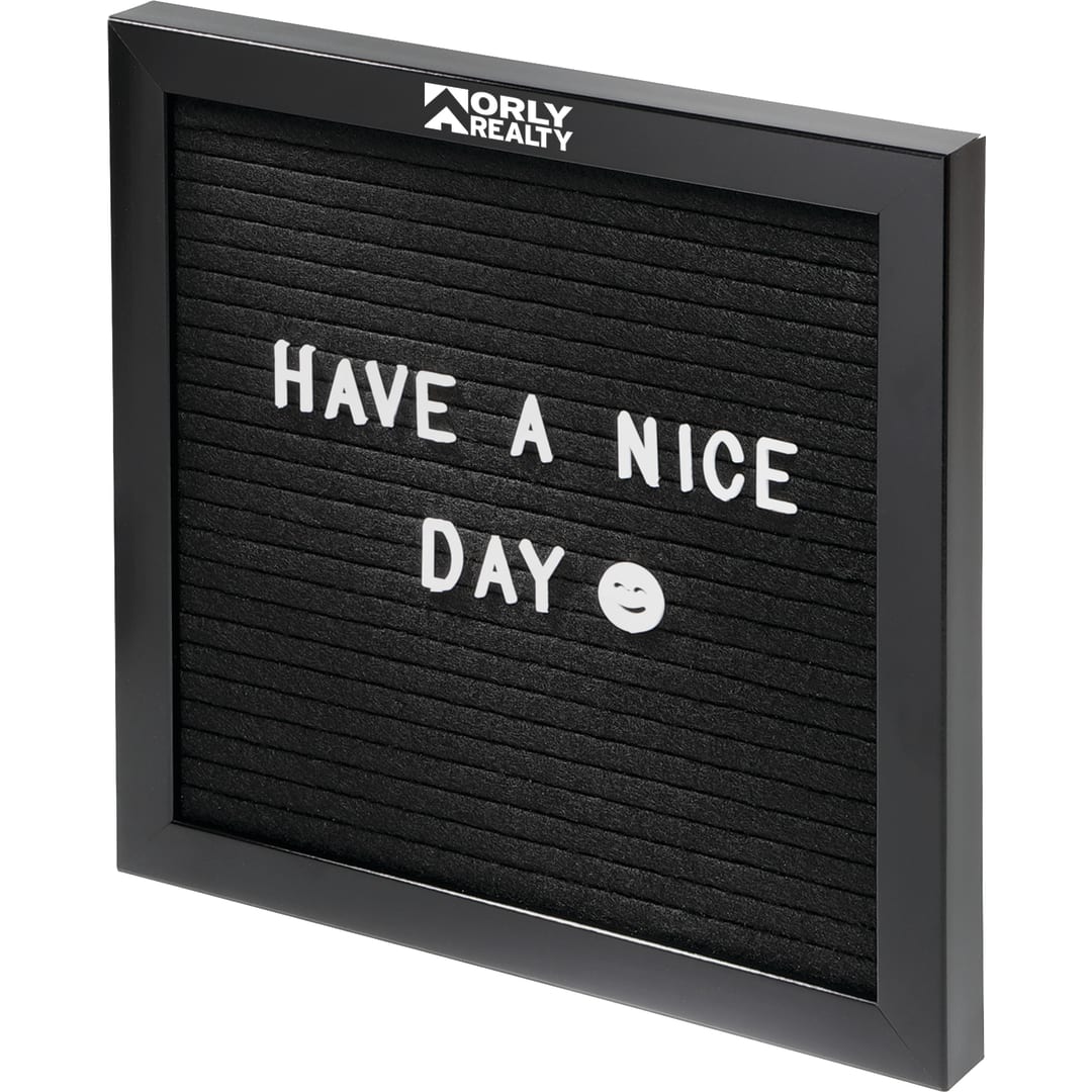 Felt Board with Letters - SM-3201 Black