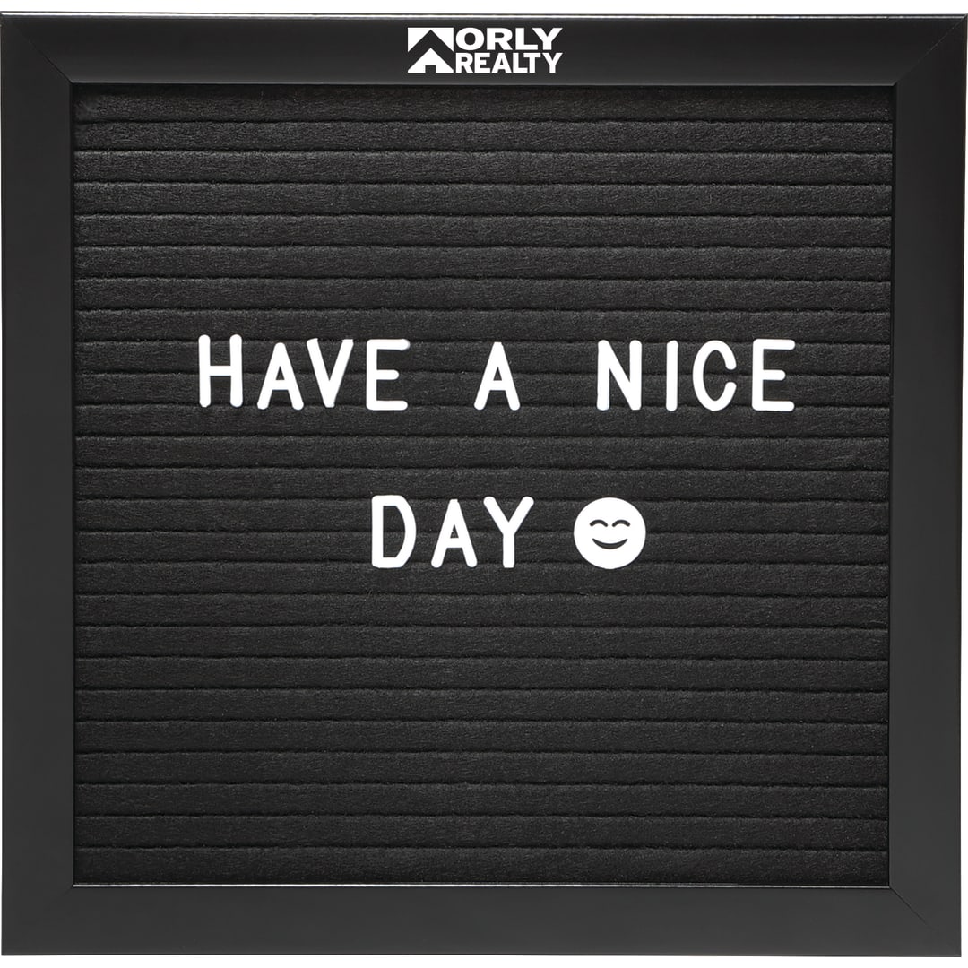 Felt Board with Letters - SM-3201 Black