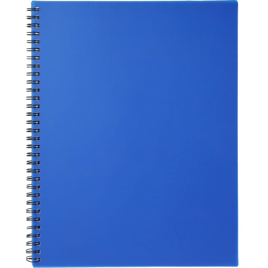 8.5" x 11" Lg Business Spiral Notebook - SM-3412 Blue