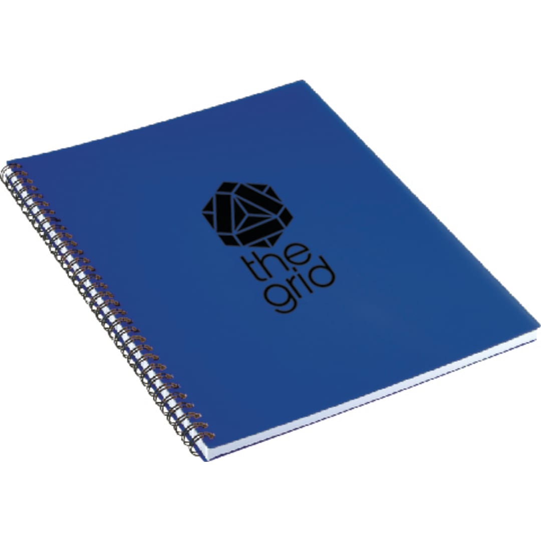 8.5" x 11" Lg Business Spiral Notebook - SM-3412 Blue