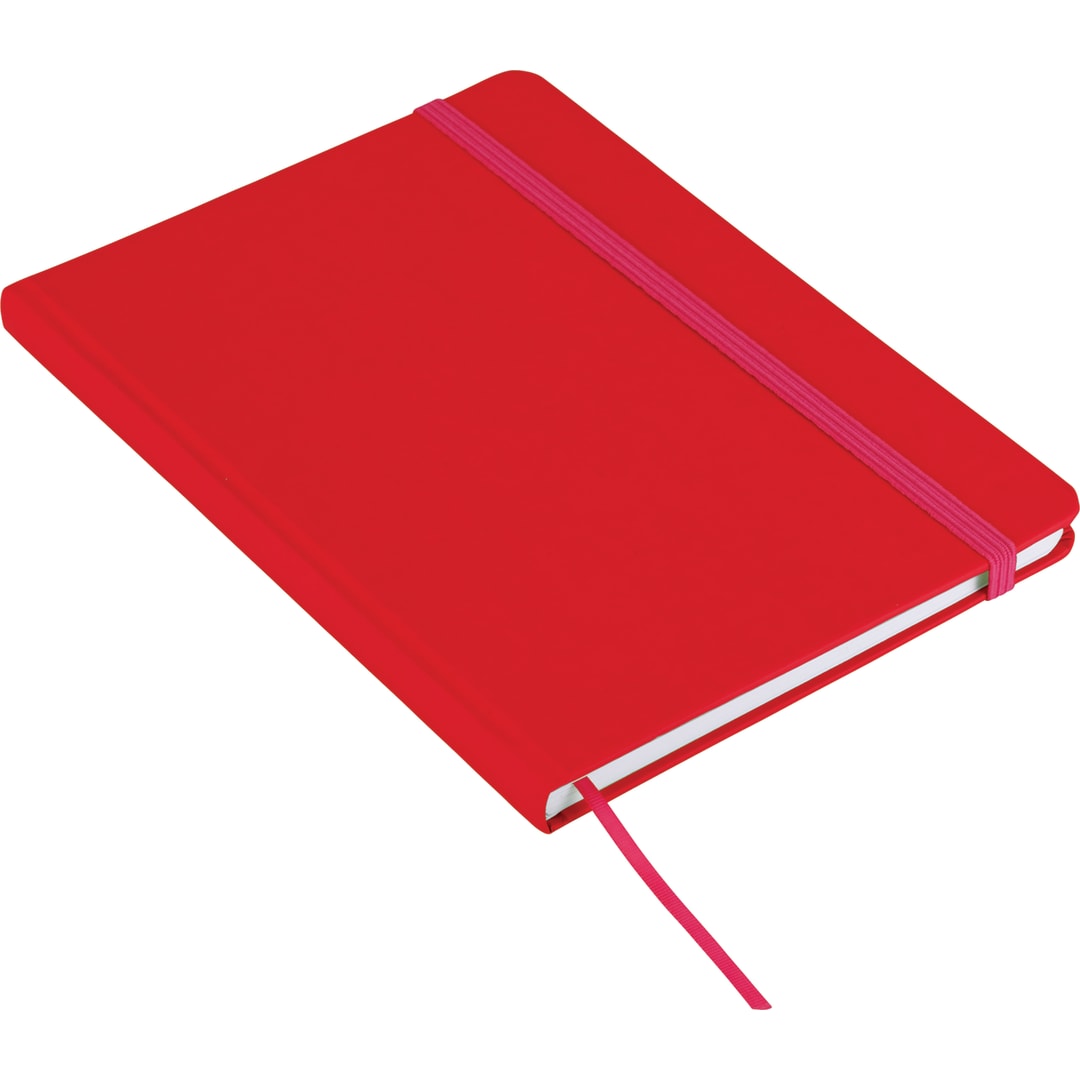 Bullet 5" x 7" Large Rainbow Notebook - SM-3414 Red