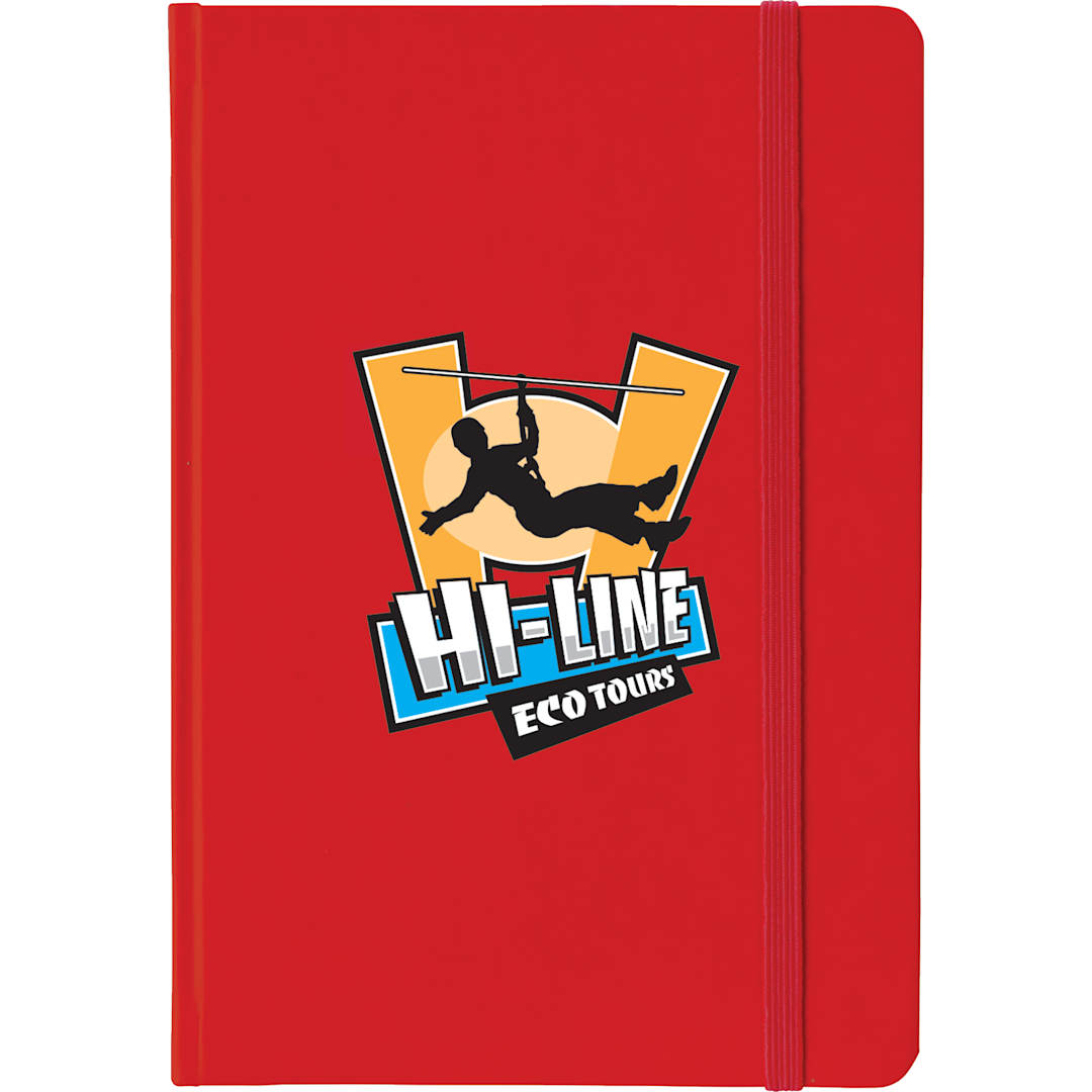 Bullet 5" x 7" Large Rainbow Notebook - SM-3414 Red