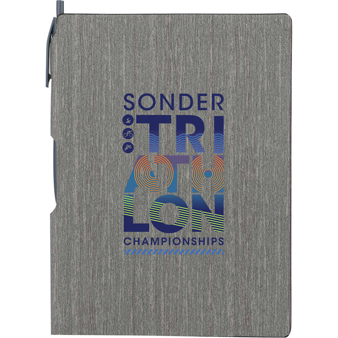  6" x 8.5" Bari Notebook with Pen - SM-3439