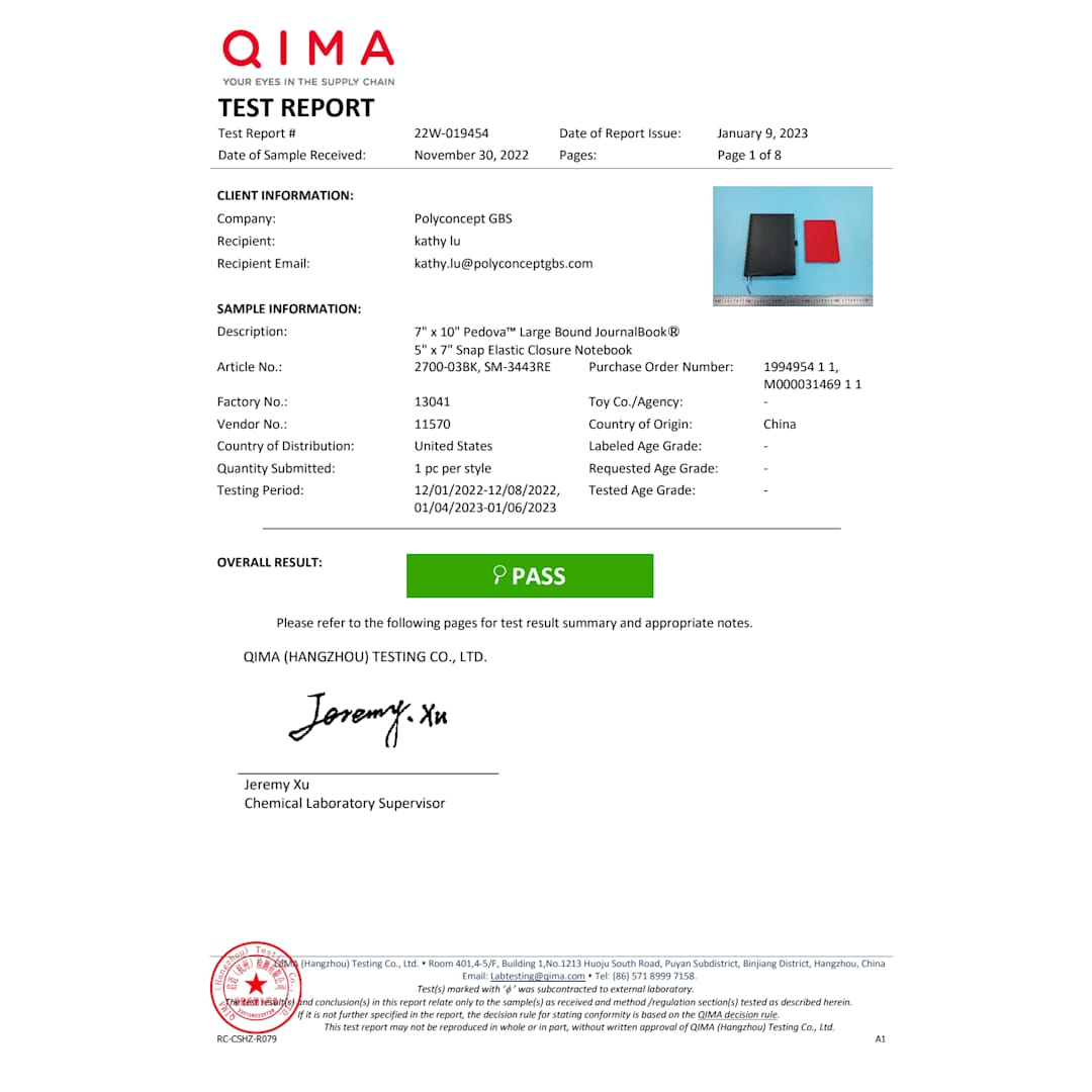 5" x 7" Snap Elastic Closure Notebook - SM-3443 Black