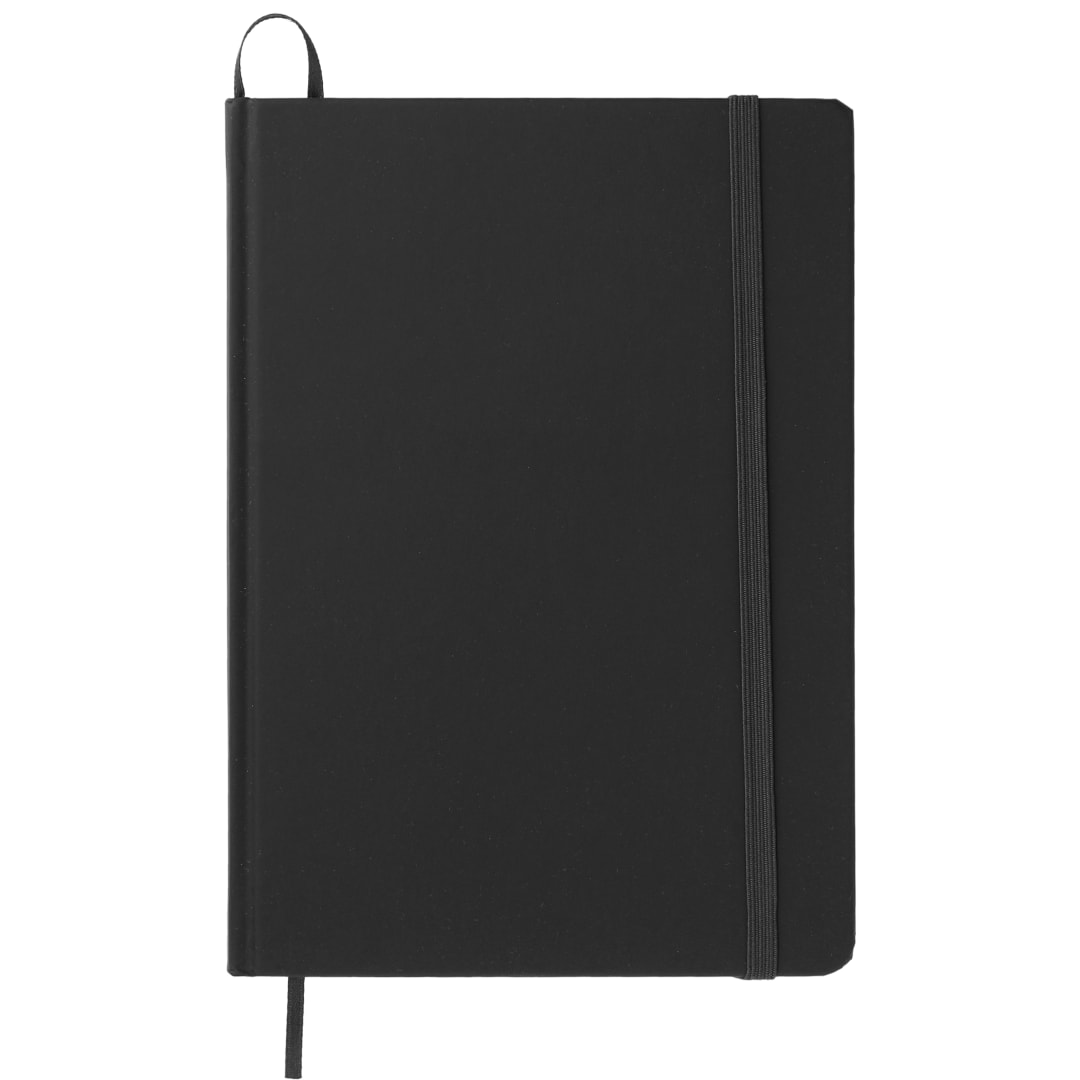 5" x 7" Snap Elastic Closure Notebook - SM-3443 Black