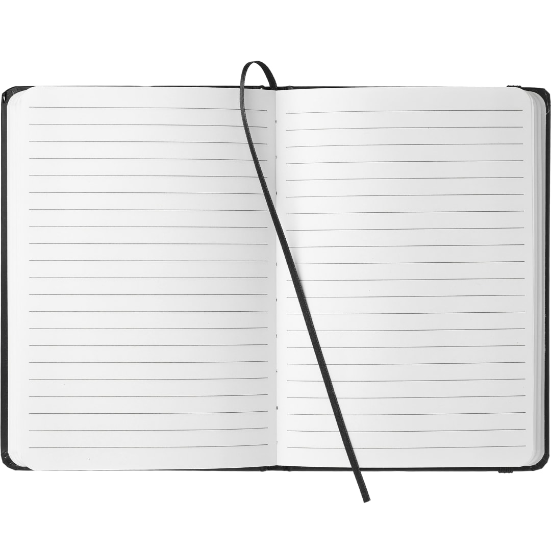 Bullet 5" x 7" Snap Elastic Closure Notebook - SM-3443 Black