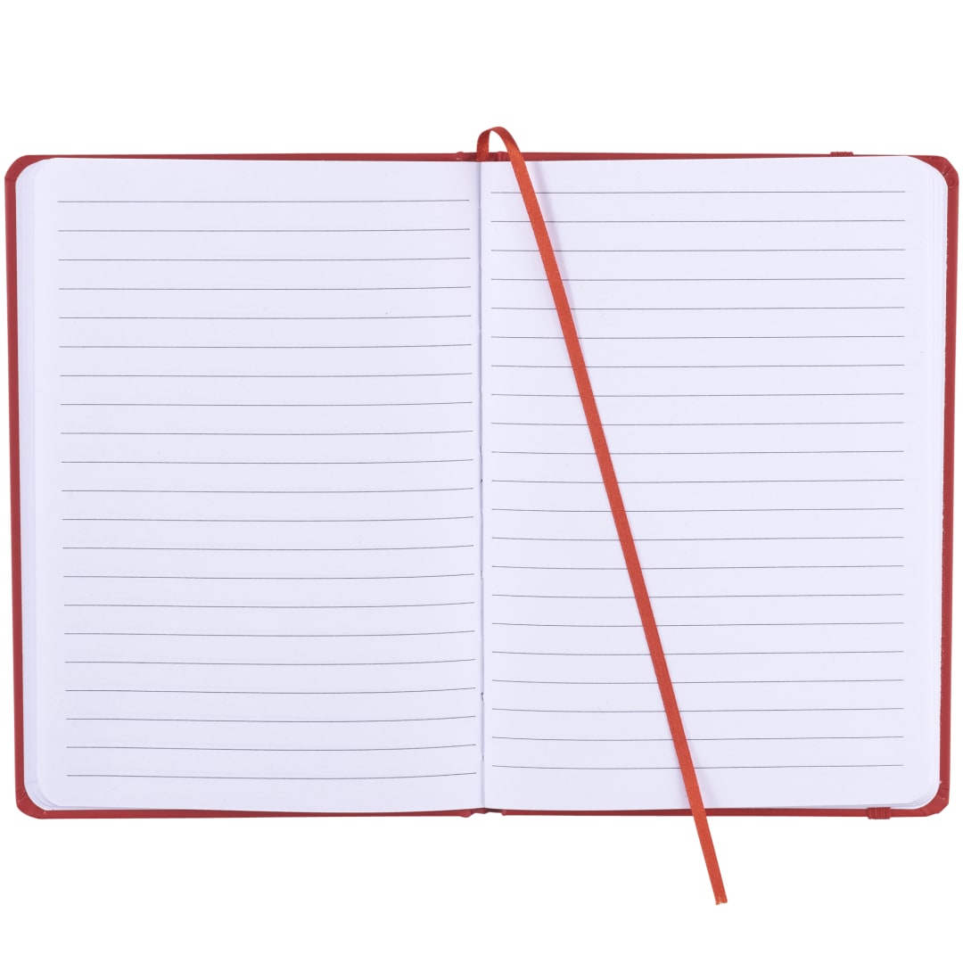 Bullet 5" x 7" Snap Elastic Closure Notebook - SM-3443 Red