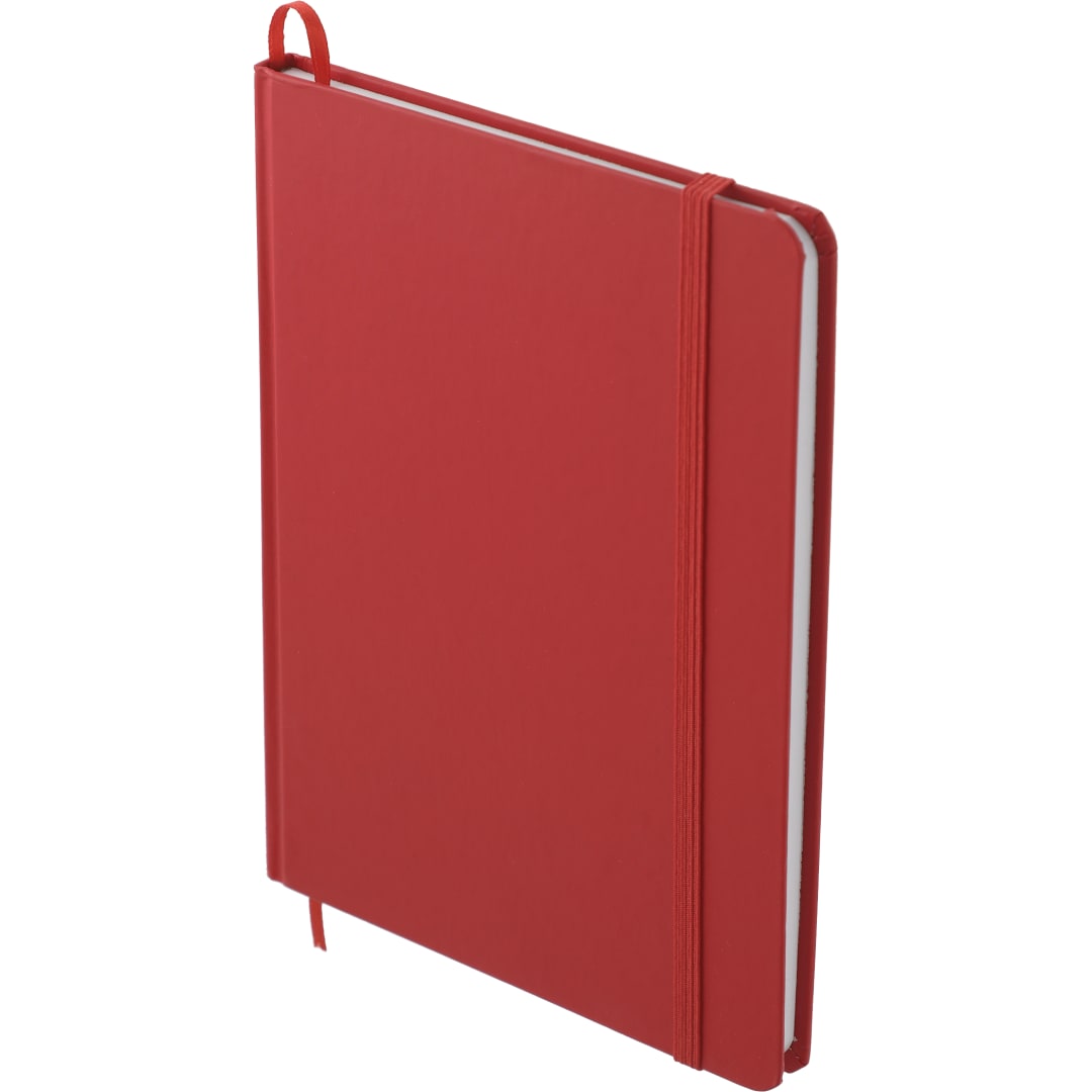 Bullet 5" x 7" Snap Elastic Closure Notebook - SM-3443 Red