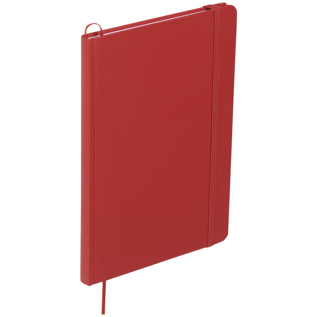 Bullet 5" x 7" Snap Elastic Closure Notebook - SM-3443 Red