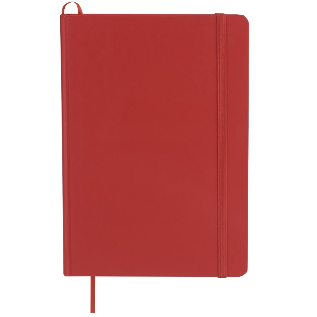 Bullet 5" x 7" Snap Elastic Closure Notebook - SM-3443 Red