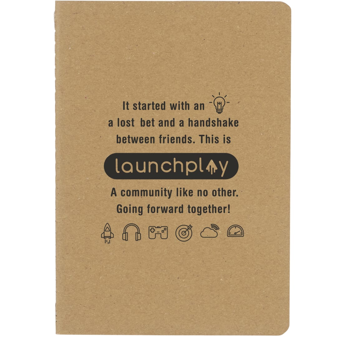 5" x 7" Recycled Pocket Notebook - SM-3484 Natural