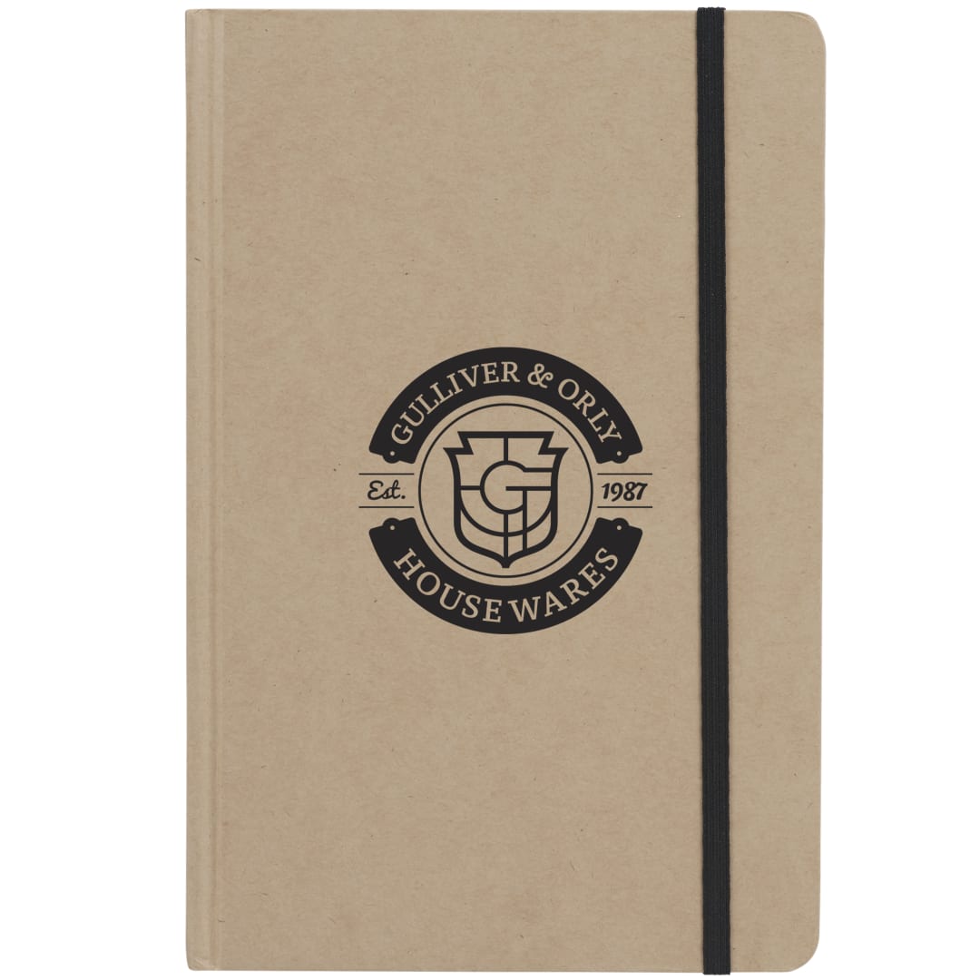 5.5" x 8.5" Snap Large Eco Notebook - SM-3489 Natural