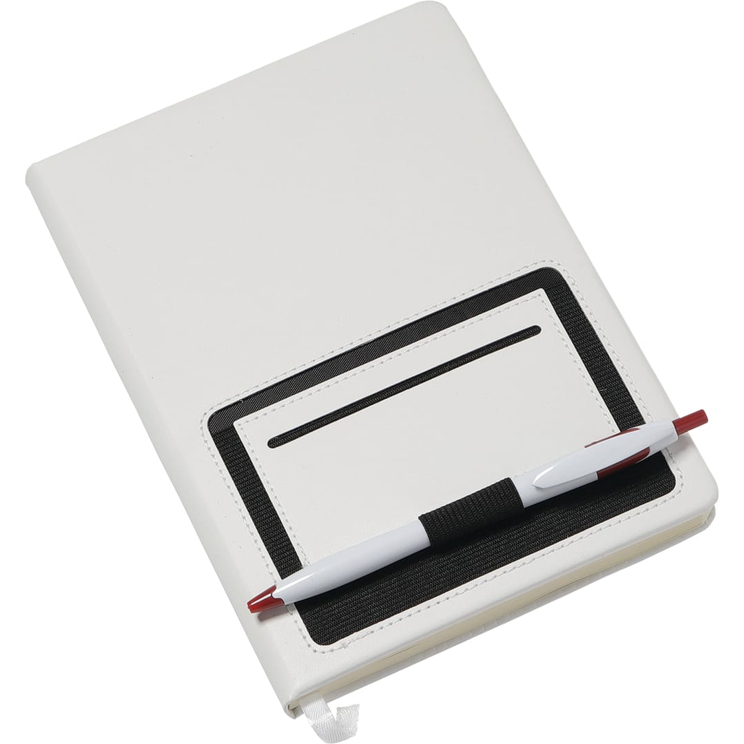 Bullet 6" x 8" Moda Notebook - SM-3500 White