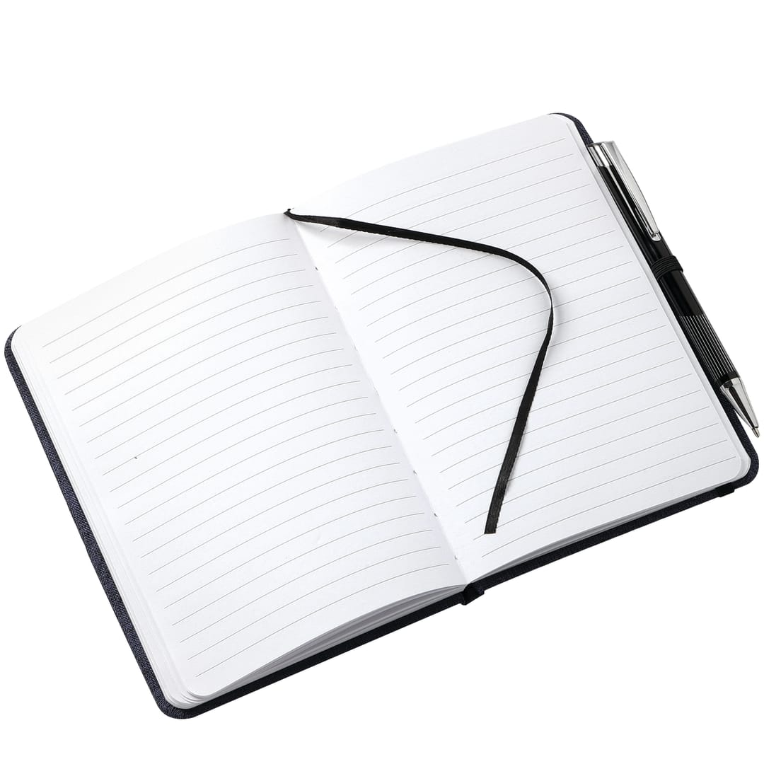 5" x 7" Heathered Bound Notebook - SM-3534 Blue