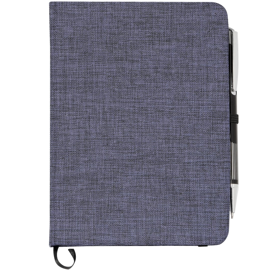 5" x 7" Heathered Bound Notebook - SM-3534 Blue