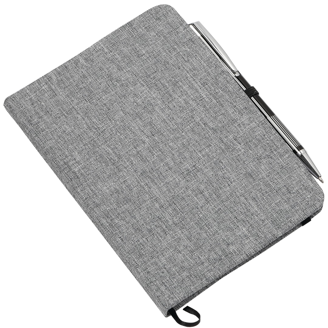 5" x 7" Heathered Bound Notebook - SM-3534 Gray