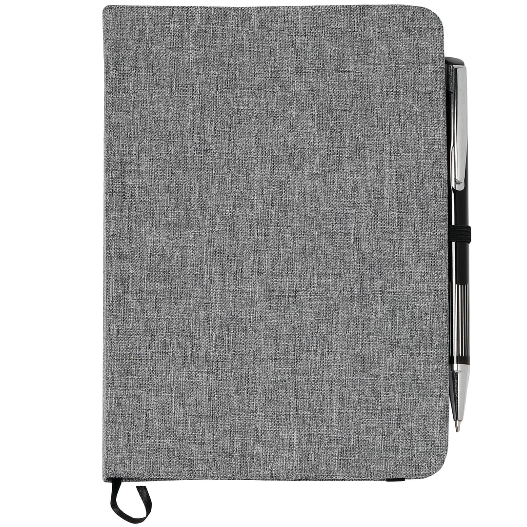 5" x 7" Heathered Bound Notebook - SM-3534 Gray