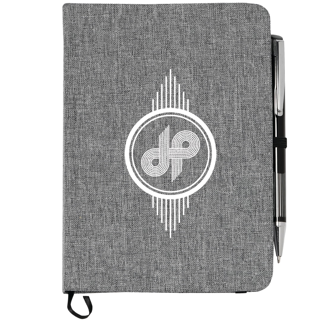 5" x 7" Heathered Bound Notebook - SM-3534 Gray