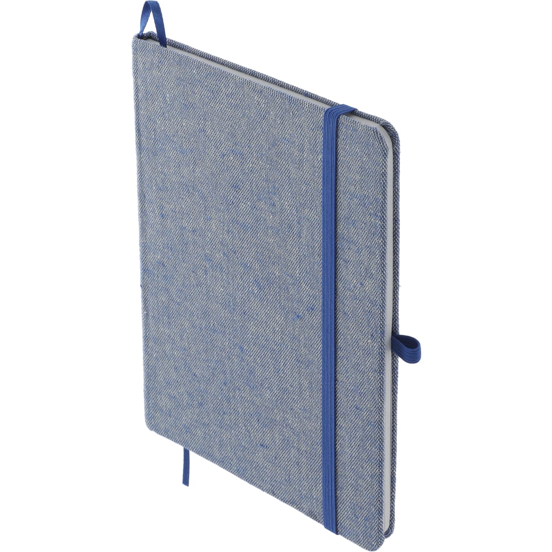 5" x 7" Recycled Cotton Bound Notebook - SM-3556 Blue