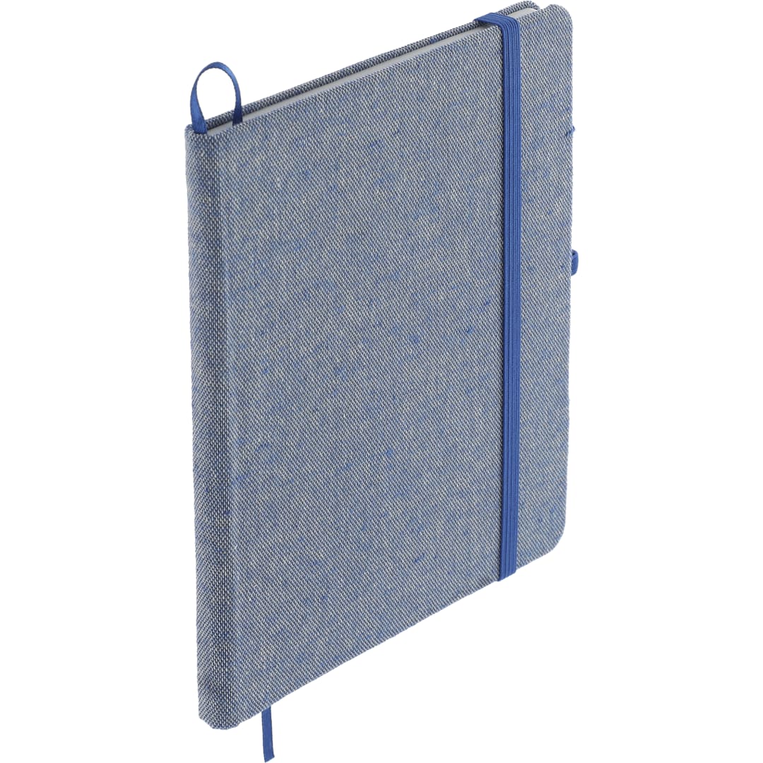 5" x 7" Recycled Cotton Bound Notebook - SM-3556 Blue
